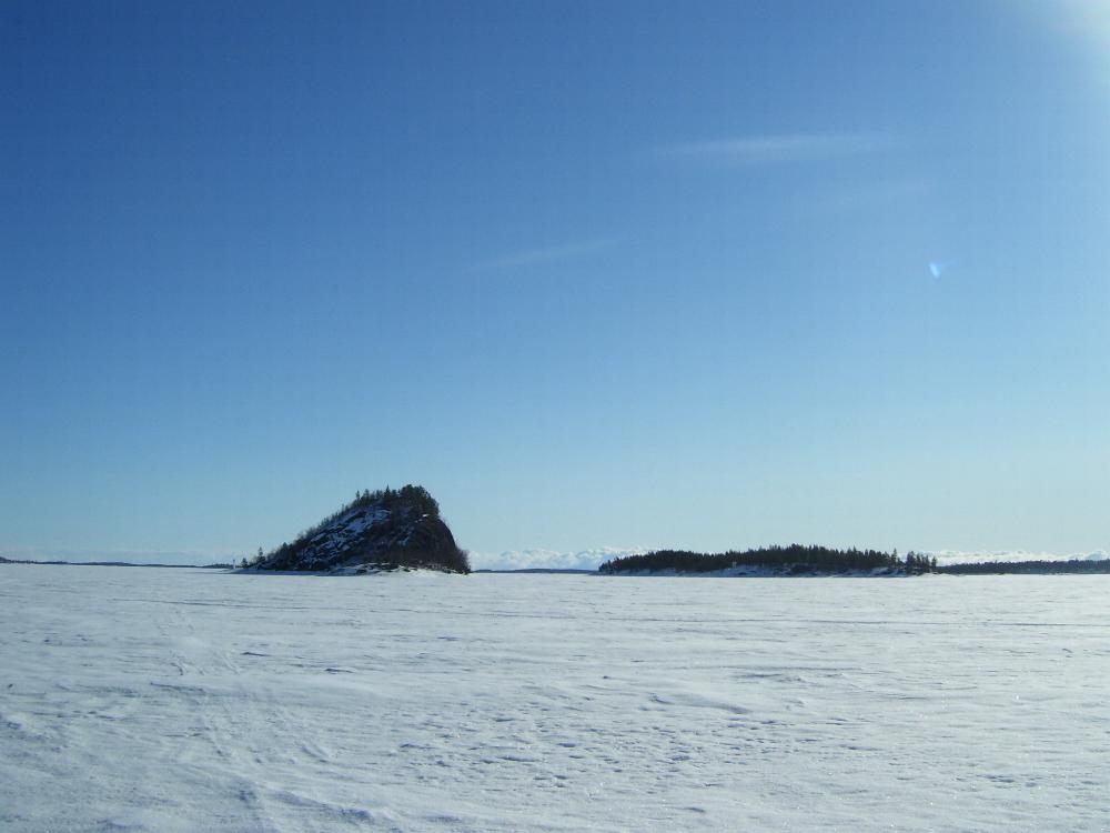 Laponsko - jezero Inari 2012-04-15