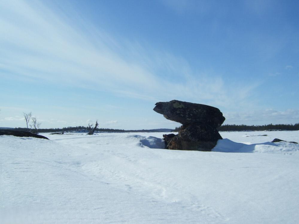 Laponsko - jezero Inari 2012-04-15
